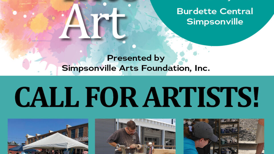 Art event announcement for artists.