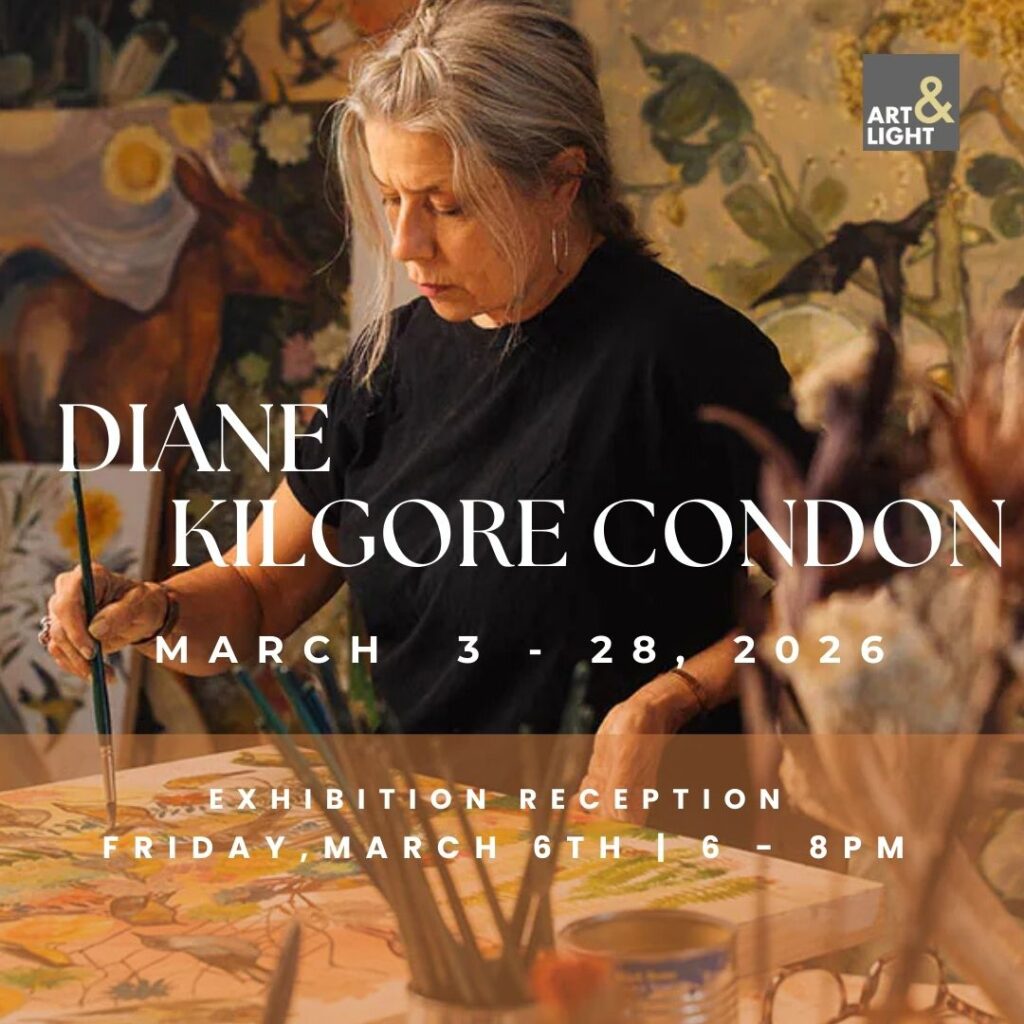 Art exhibition reception announcement.