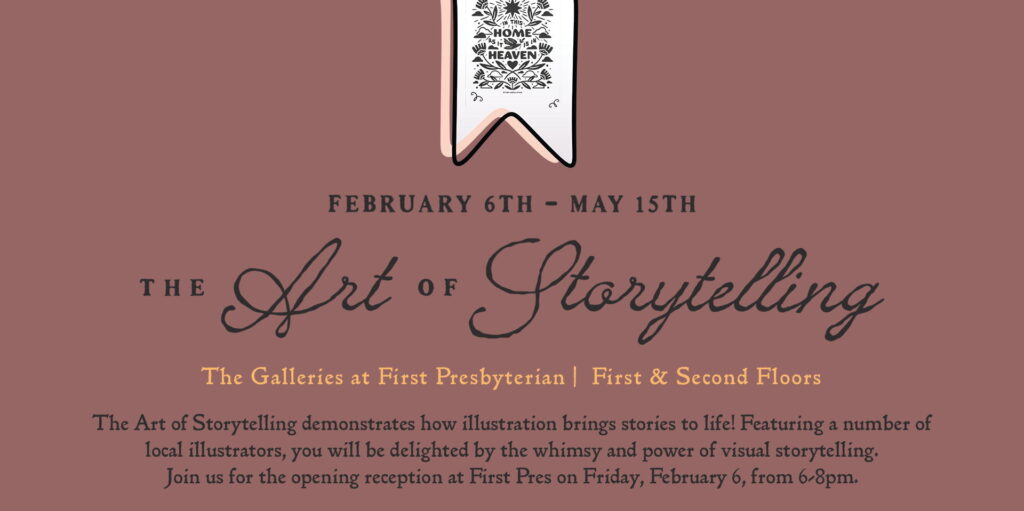Art exhibit on storytelling and illustration