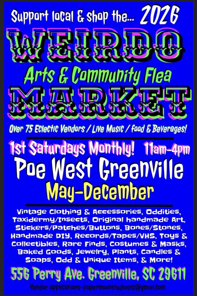 2026 Weirdo Market promotional flyer