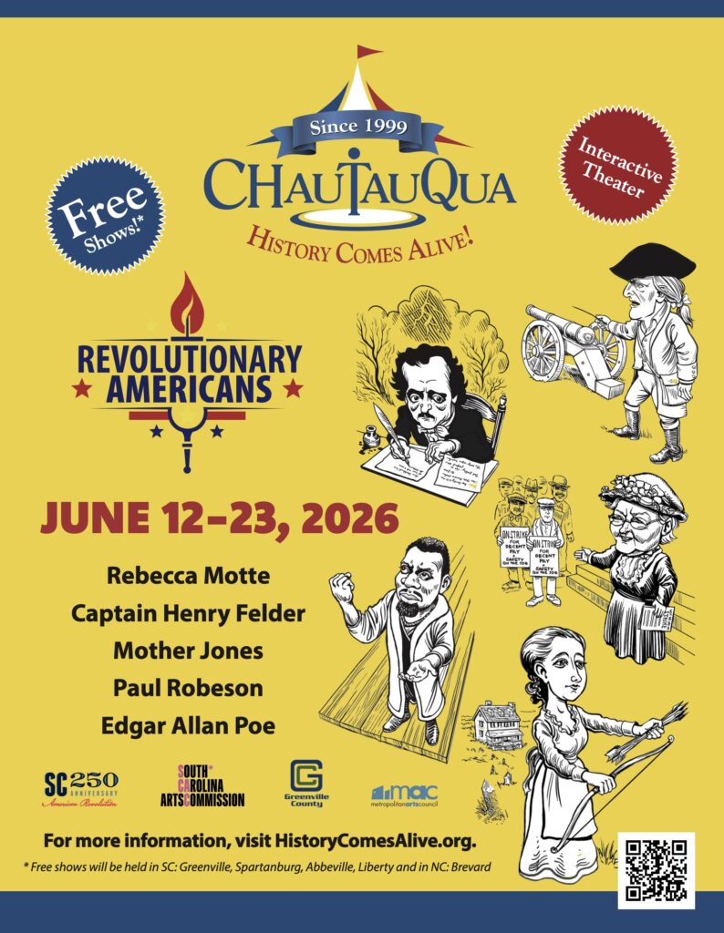 Chautauqua event promoting Revolutionary Americans