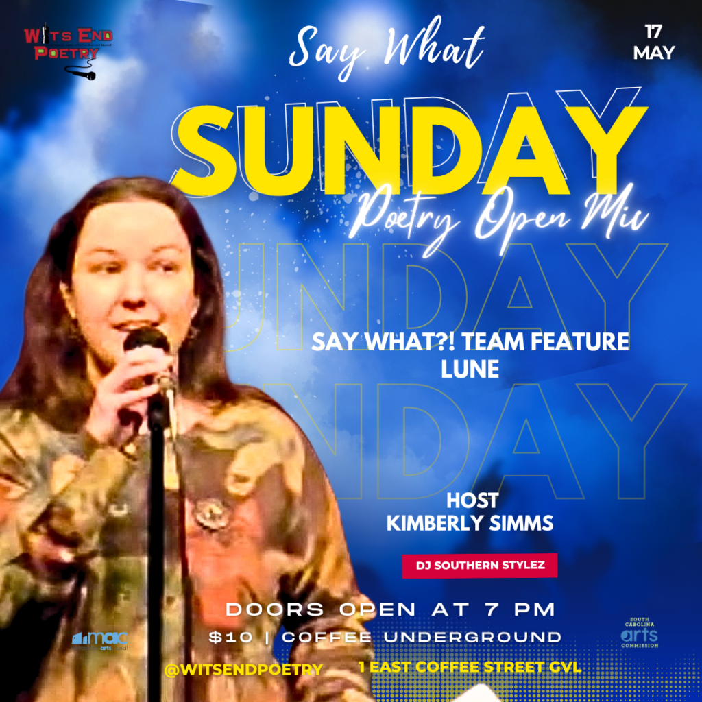 Poetry open mic event announcement