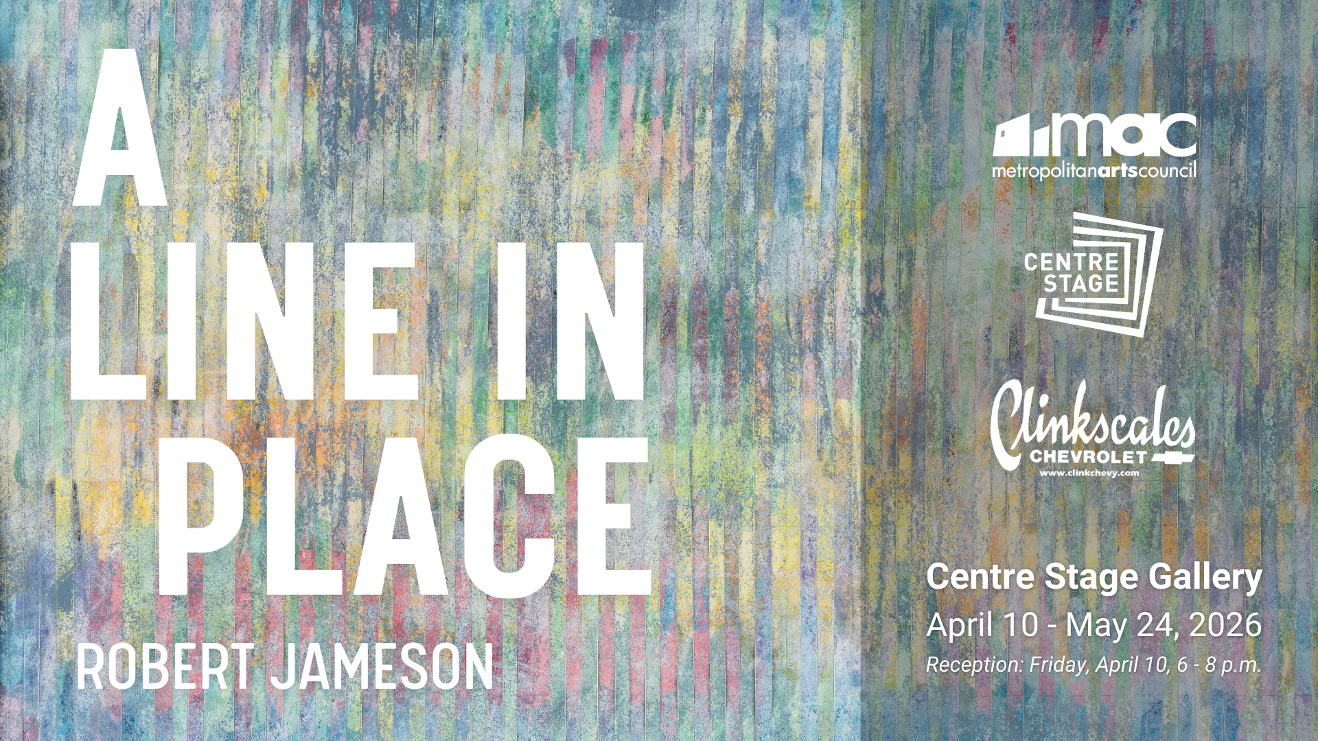 Art exhibition announcement for Robert Jameson