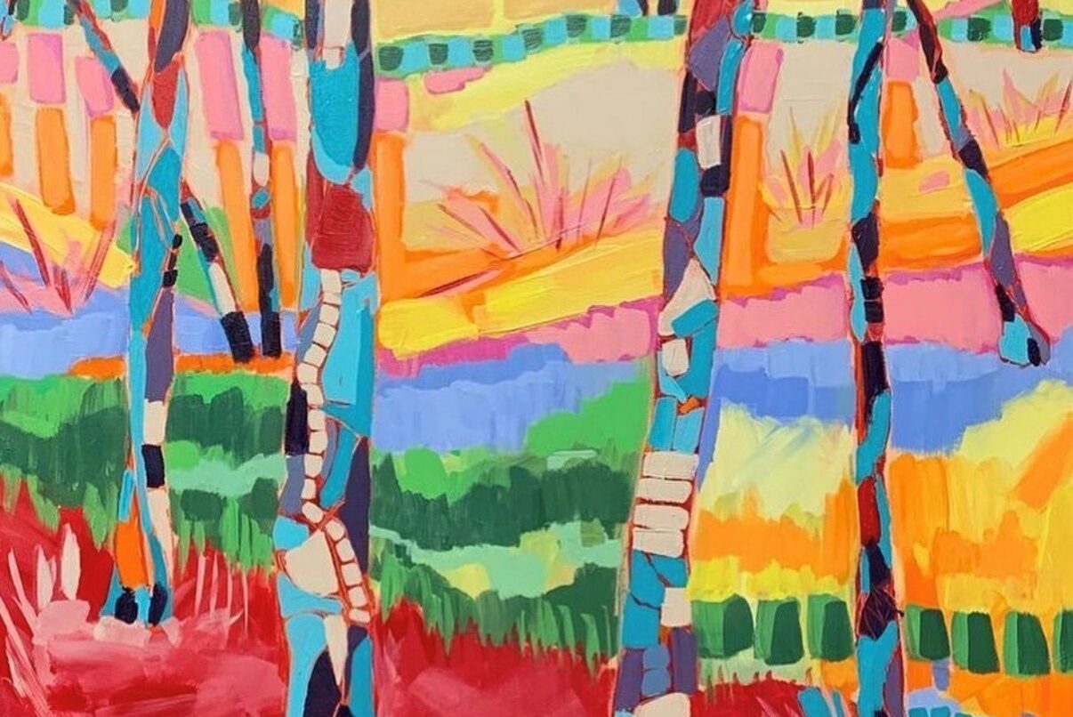 abstract landscape scene