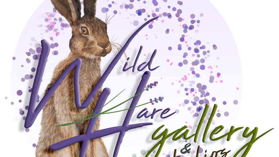 wild hare gallery logo featuring a bunny
