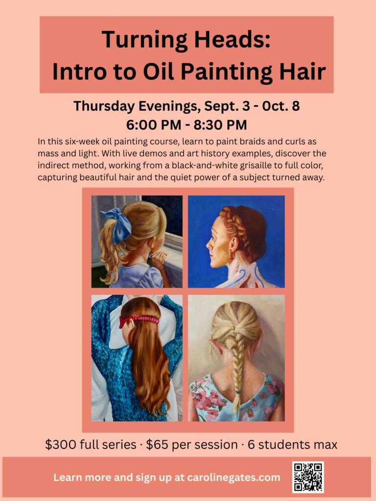 Oil painting course for hair techniques