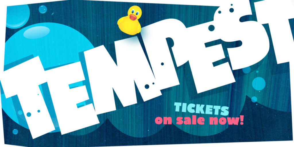 Colorful ad for Tempest tickets