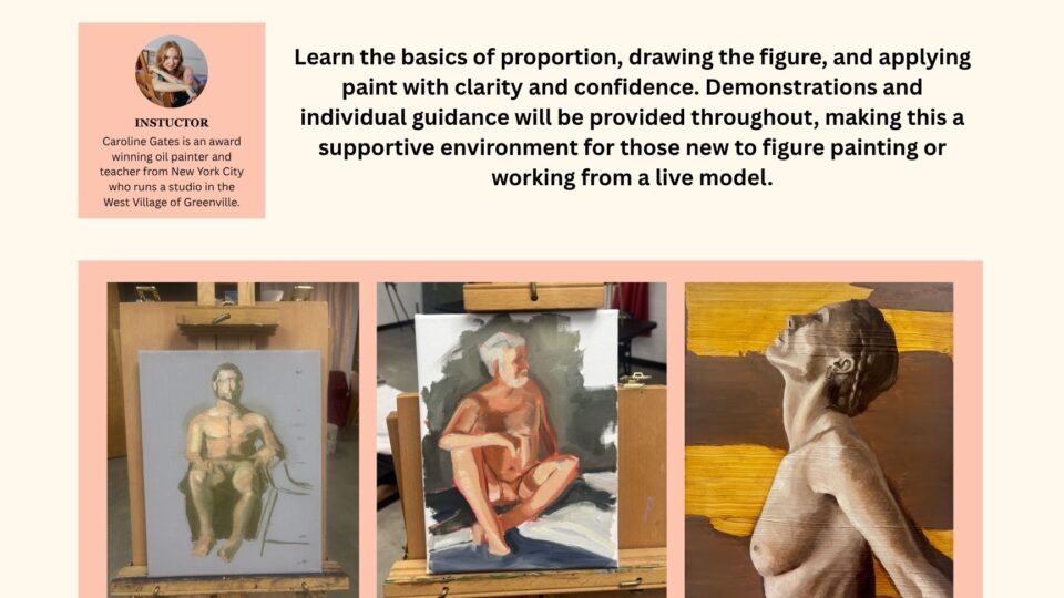 Workshop details for figure painting