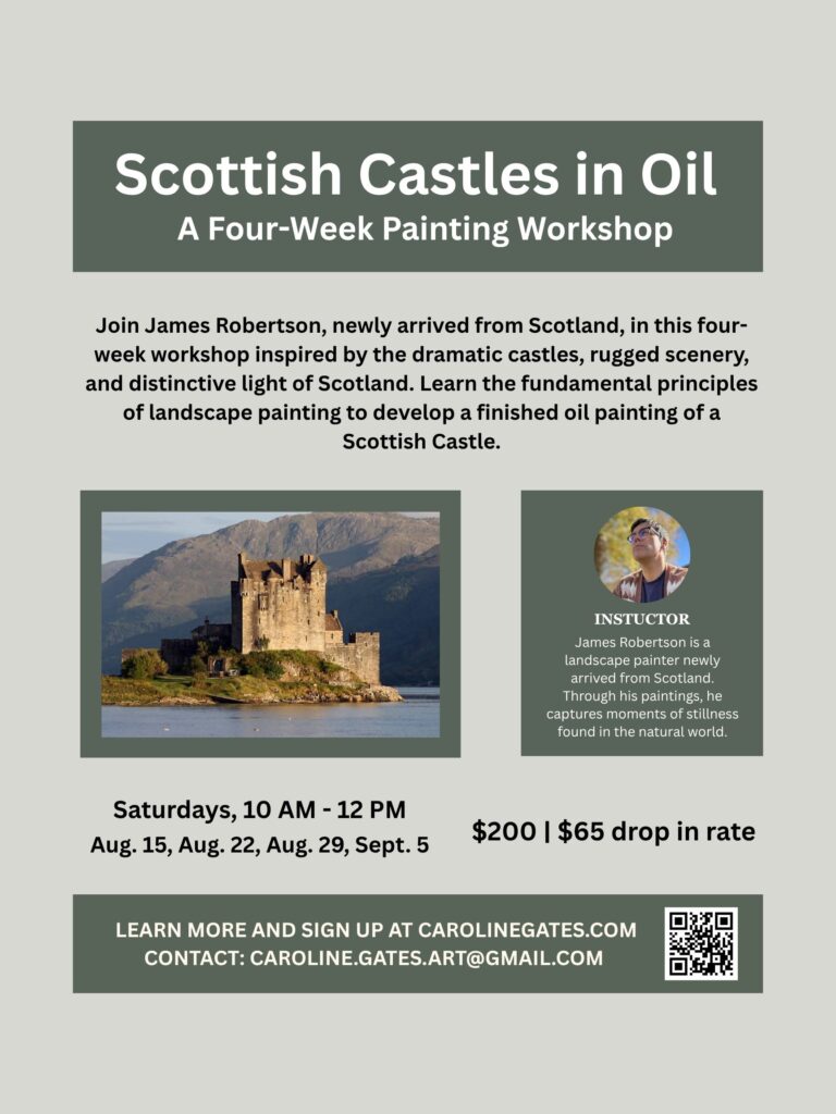 Painting workshop featuring Scottish castles