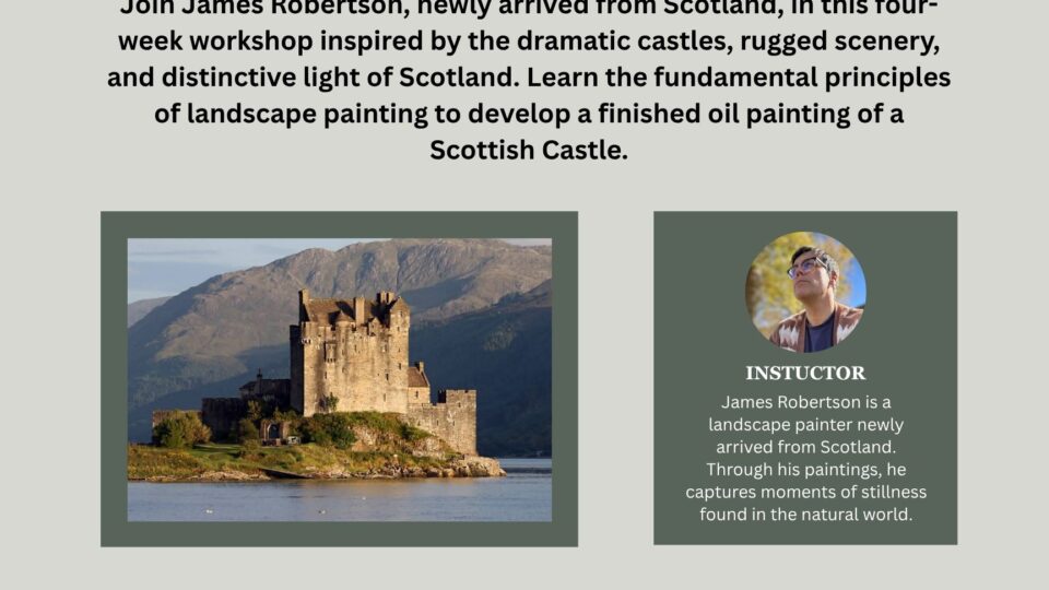 Painting workshop featuring Scottish castles