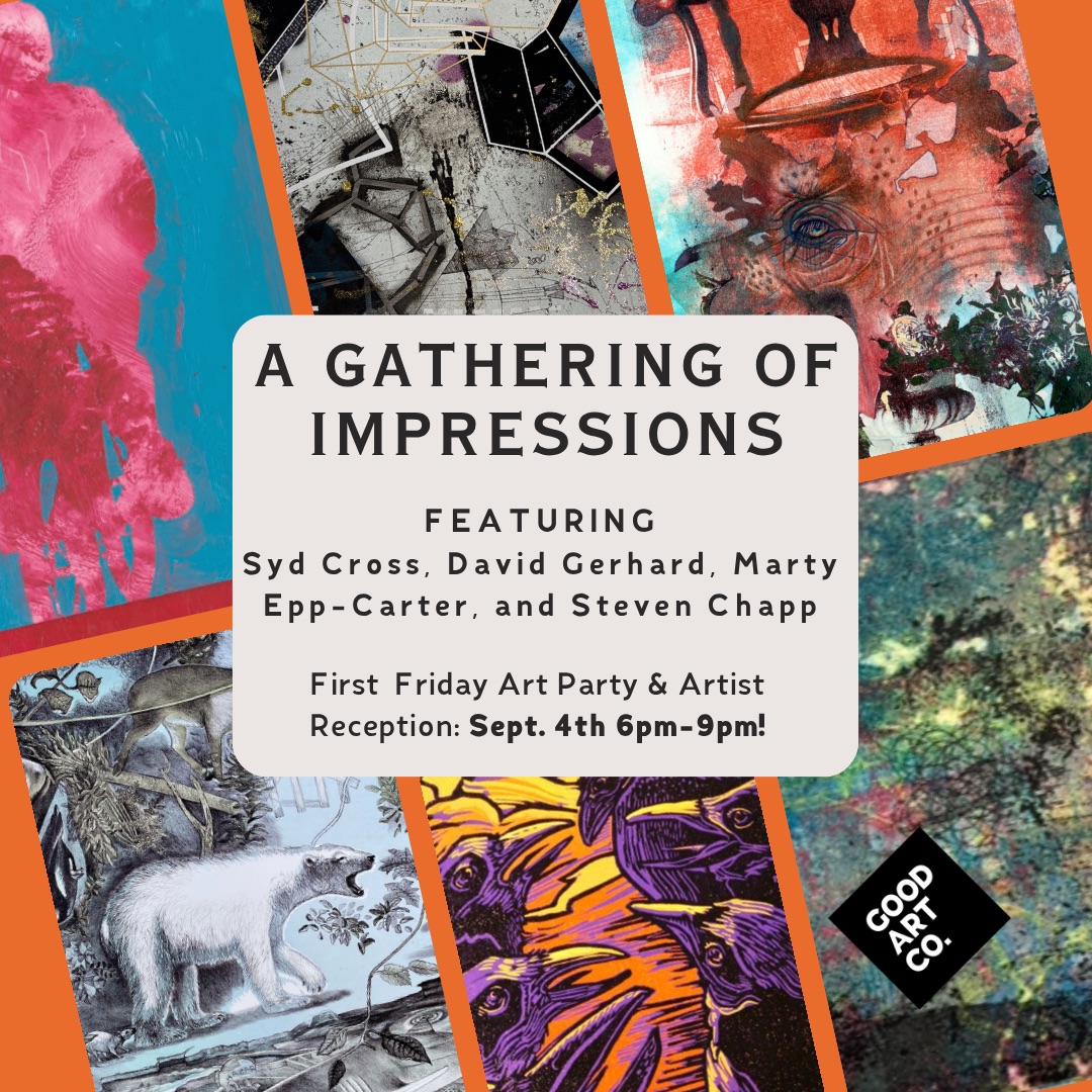 Art event featuring multiple artists' works