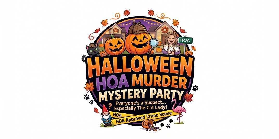 Halloween murder mystery party invitation