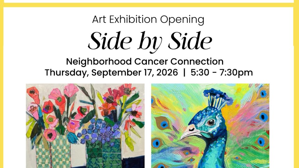 Art exhibition opening announcement flyer