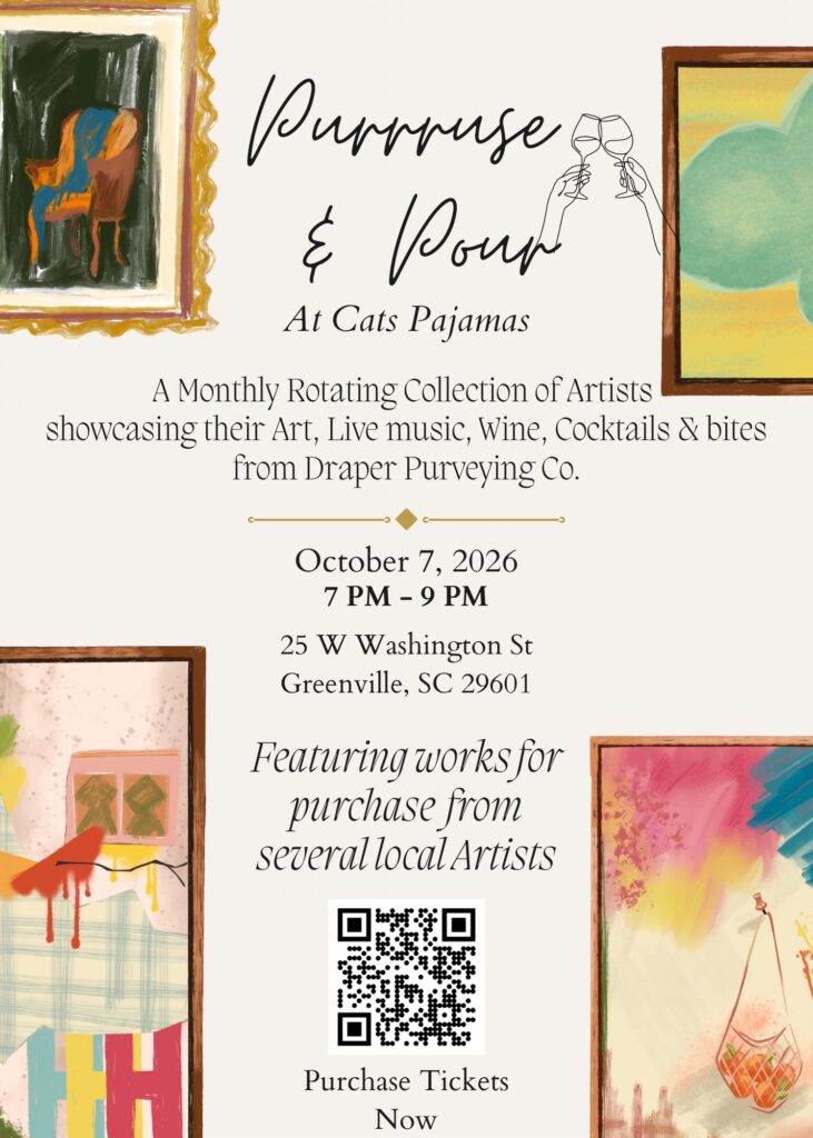 Art event with drinks and music