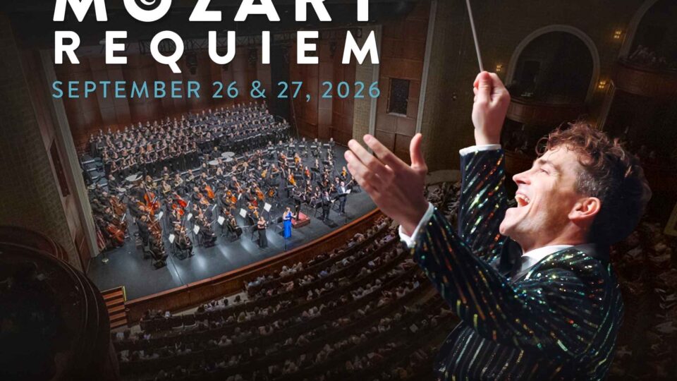 Mozart Requiem concert announcement poster