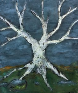 a painting of a tree