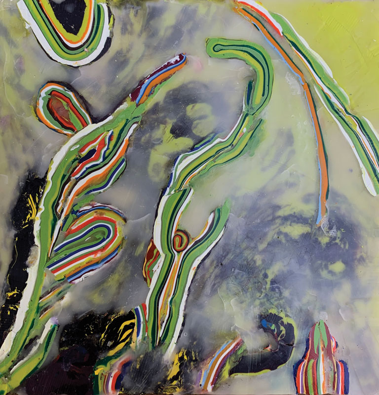 a painting of a plant