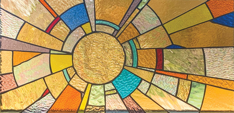 Stained glass
23.75 x 12.5 inches