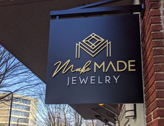 a sign on a building