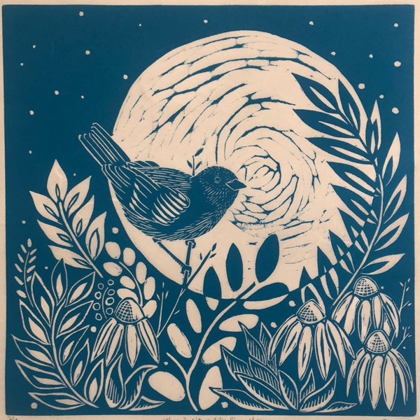 Linocut
12 x 12 inches