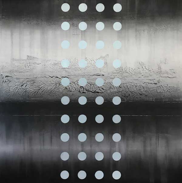 Oil and acrylic on birch panel
48 x 48 inches