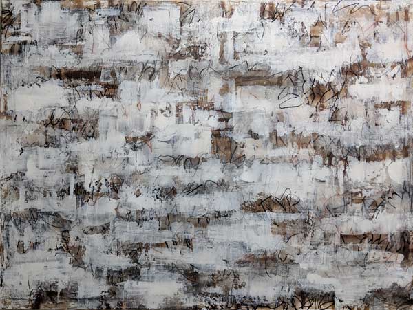 mixed media: conte, ink, acrylic, charcoal, gesso
48 x 24 inches