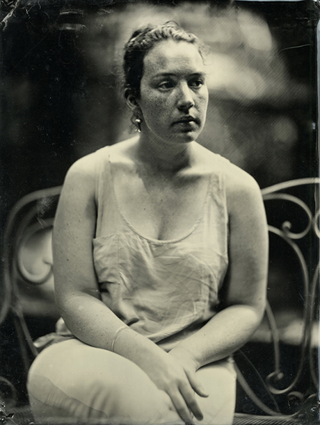 Ambrotype, 19th Century Wet Plate Collodion Process 
6.5 x 8.5 inches
