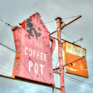 a sign on a pole
