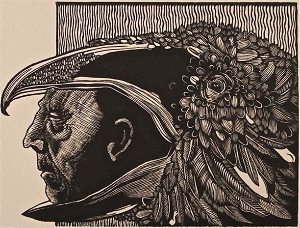 Wood engraving
3 x 4 inches
